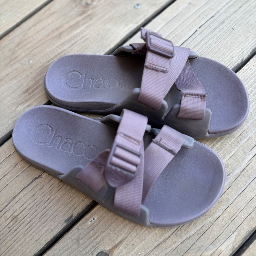 Chaco Chillos Slide Sandals Size 7 Mauve Purple Outdoor Hiking Active